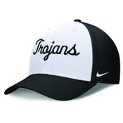 USC Trojans Nike Black and White Script Club Academic Structured Adjustable Hat